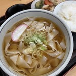 おかだうどん - きしめん定食　¥700(税込)