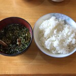 Hachiman - 【小鉢バイキング】あさりの味噌汁、ご飯