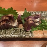 せいちゃんち - 本カツオわら焼き 1480円（2023年8月）あぶらがのるのはまだ先、という印象