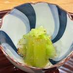 日本料理 一会 - きゅうり、蕗