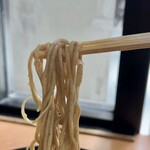 駅そば あじさい茶屋 - そばアップ（箸は持参品)