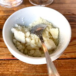 LOUIS PRIMA - パルメザンチーズ（結局使わなかったけど，惜しまず最初にもってきてくださいました）