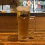 夢や - 生ビール 572円（2023年8月）