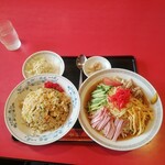 216137616 - 炒飯＆冷やし中華セット炒飯冷やし中華大盛り