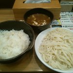 カレーつけうどん630円+１ｋｇZEYO（うどん520ｇ、ごはん480ｇ）220円