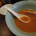 いずみ家 - らーめん中＆味玉＆ほうれん草　完食