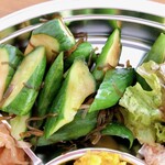 鶏料理 慶 - 塩昆布きゅうり