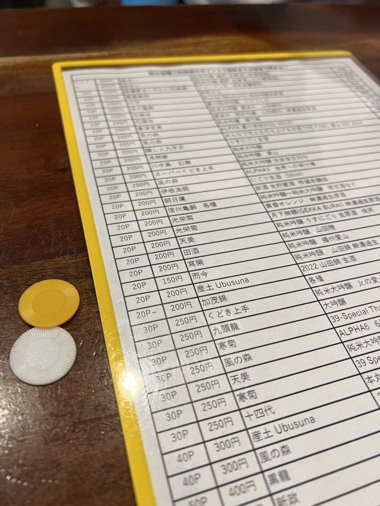 メニュー写真 : 【移転】日本酒セルフ飲み放題 サケラバ - 神田/日本酒バー | 食べログ