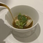 レストラン ラ・フロレゾン・ドゥ・タケウチ - 魚介のスープ