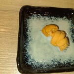 海老寿司 - のり無しうに