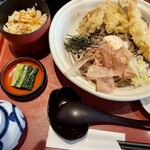 結月庵そじ坊 - ぶっかけ3種定食（¥1,100）