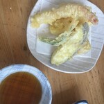 ダイ平 - 天ぷら。卵焼きの天ぷらもあって美味しかったです。