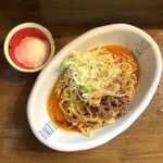 すいか - ・汁なし担々麺 6辛 880円/税込
            ・温玉 110円/税込