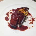 スープルヴァンヌフ - 豚バラ肉の赤ワイン煮込みとワイルドライス（￥1800）