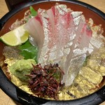 旬・菜・魚 しらん - シマアジお造り