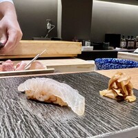 神田 鮨 近松 - 平目 昆布締め