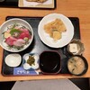 さかな家 - B　海鮮丼とツムブリの天ぷらセット