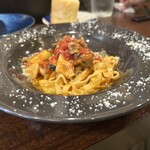 バルハチゴー - トマトソース美味い♡ほんとに最高！アレルギーのある茄子をズッキーニにチェンジしてもらいました✨