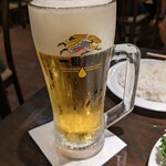 グリル 小宝 - 夫はまずビール　710円３～４杯頂いたかと。。