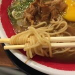 東大 京都店 - 中細ストレート麺