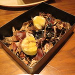 Fujiya 1935 - 栗のプリンとラム酒風味のコーヒーゼリー、焼き栗と3