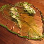 Fujiya 1935 - 薄く削った匹見のワサビとエンダイブ2