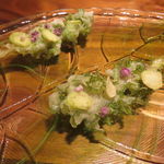 Fujiya 1935 - 薄く削った匹見のワサビとエンダイブ1