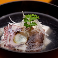 吸物 明石鯛潮汁  豆腐 針葱