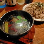 Soba Sakaba Kadoya - 鶏そば醤油1000円、追加蕎麦300円