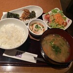 草木万里野 - ご飯セット、これだけでお腹いっぱいになる！