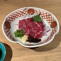 うずら - 尾の身のお刺身