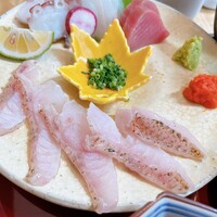 対馬のどぐろとイカ活き造り 博多 魚蔵 都ホテル店 - 