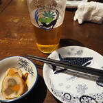 青ヶ島屋 - 乾杯のビール