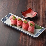 Grilled wagyu Sushi