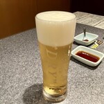 杏樹亭 岸根店 - ベストバランスな「生中Asahiスーパードライ（税込￥600）」