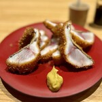 洋食 おがた - 活アジフライ レアに揚げて