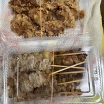 Sumibi Yakitori Momosaku - 焼き鳥盛合せ(10本)と唐揚げ