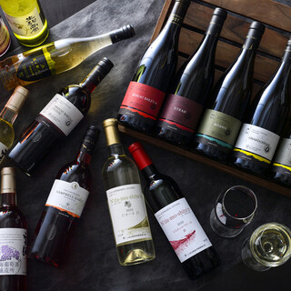 地産地消にこだわり宮崎県のワインを豊富に取り揃えております