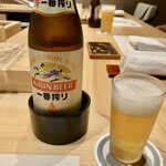 Sushi Shimizu - 瓶ビール・一番搾り