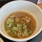 ラーメン専門店 まんてん - つけめん あっさり塩のつけ汁♪