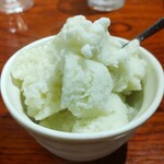 灼味噌らーめん 八堂八 - 手造りメロンシャーベット 150円