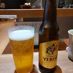 ジャパニーズ ラーメン 五感 - ビール小ビン 500円 ♪