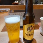 ジャパニーズ ラーメン 五感 - ビール小ビン 500円 ♪