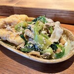 Tetsu No Ne - サービスで出してくれた糸瓜と青菜