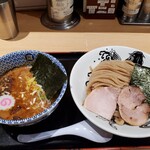 松戸富田麺業 - 濃厚つけ麺並　麺半分