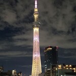 海老寿司 - 8月27日のスカイツリーライトアップ