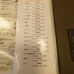 寿司 松岡 - メニュー（2023/09）