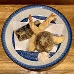 Mariju - まりじゅ定食 ¥1,200 の天ぷら