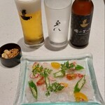 俺のフレンチ・イタリアン 青山 - カルパッチョ、本日は鯛でした。
