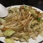 狸小路飯店 - セットの野菜炒め